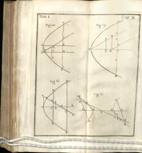 Four drawings of conical sections, including figures 58, 59, 60, and 61.