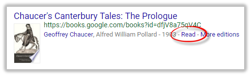 Google Scholar's read link