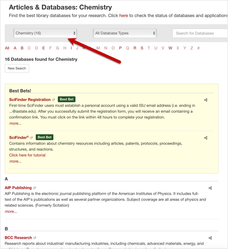 Research Databases by Subject