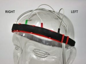 The iWorx five channel EEG headband.