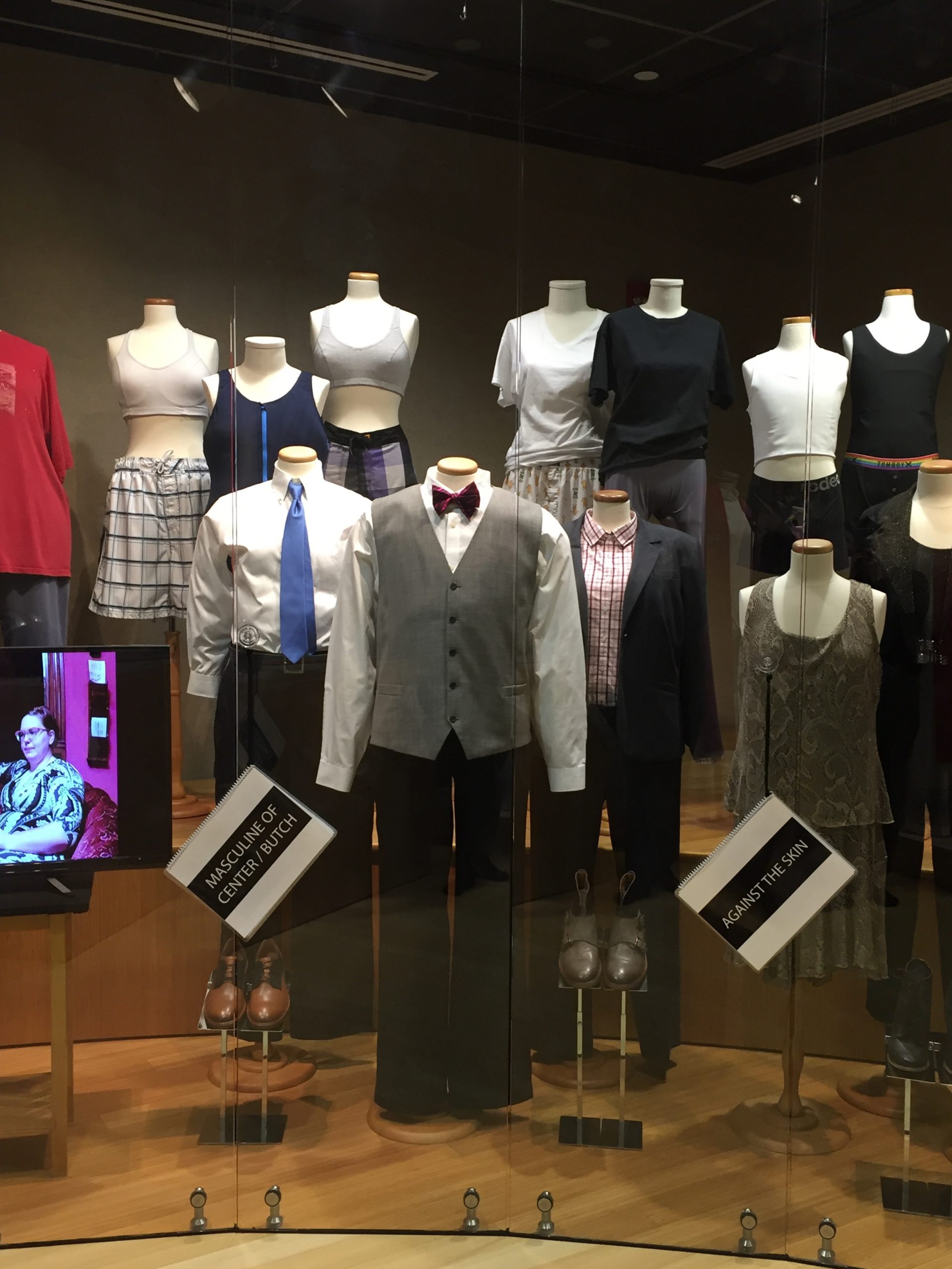 Garments from "Masculine of Center/Butch", "Against the Skin", and "Feminine Leaning/High Femme" vignettes