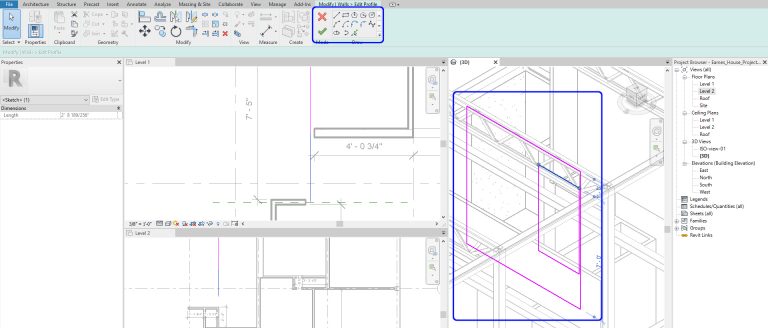 Chapter 11. Add/edit beams, walls, & curtain walls – Tutorials of ...