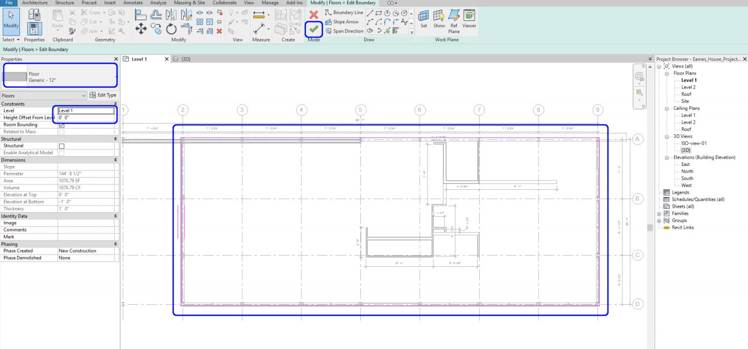 Chapter 12. Understand visibility settings, add/edit floor & ceilings ...