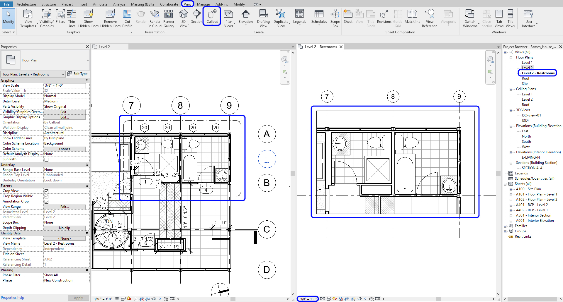 It indicates how to create a callout view.