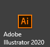Adobe illustrator 2020 icon to start the application.