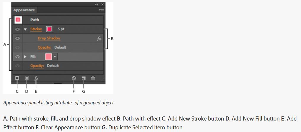 It demonstrates the appearance tool.