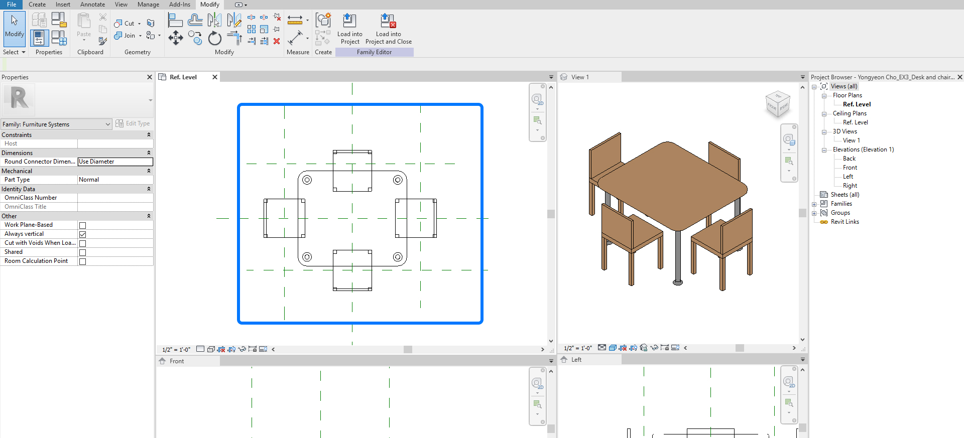 It indicates how to add reference planes for the chairs.