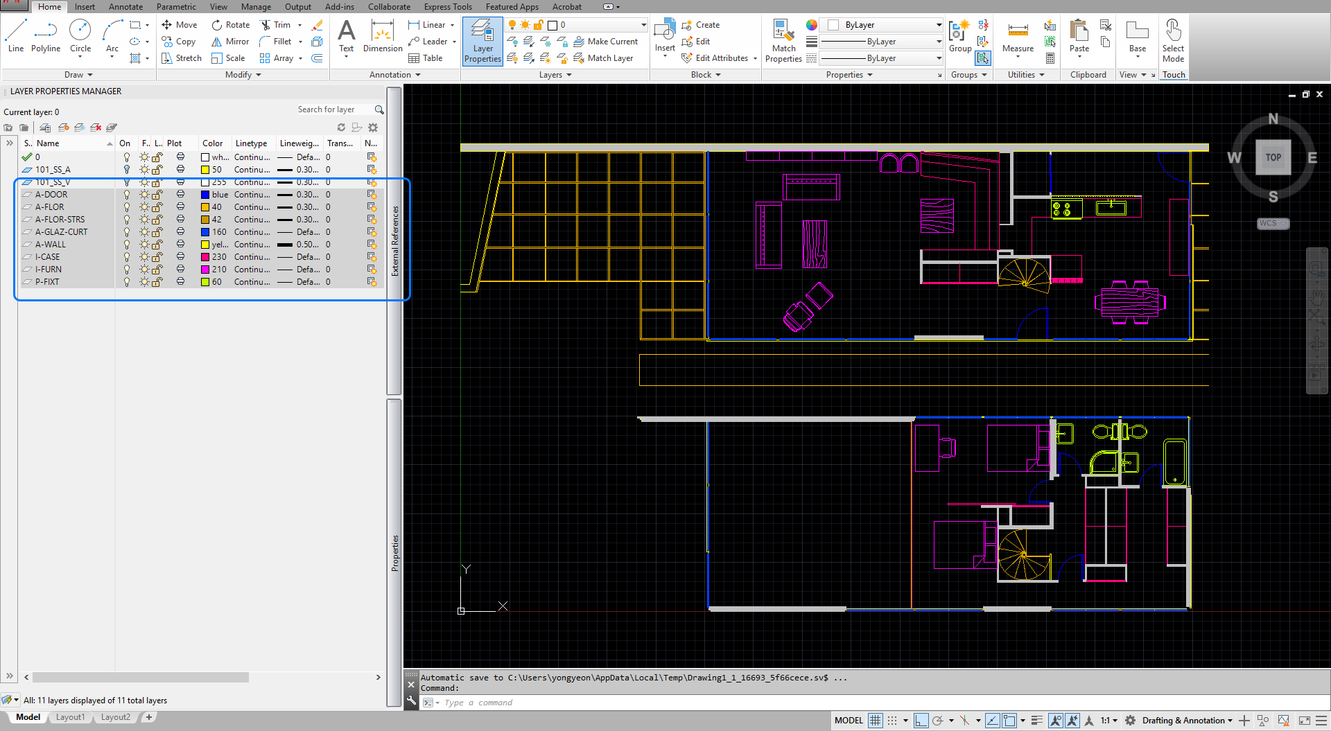 It shows the CAD Layers that are not needed for the diagrams.