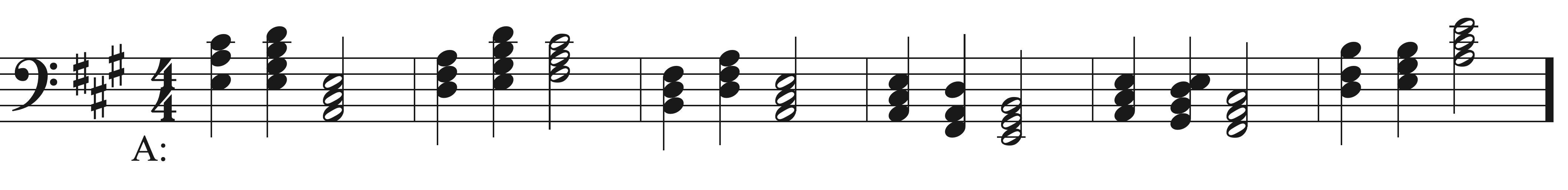 Cadences Sight Singing exercise example