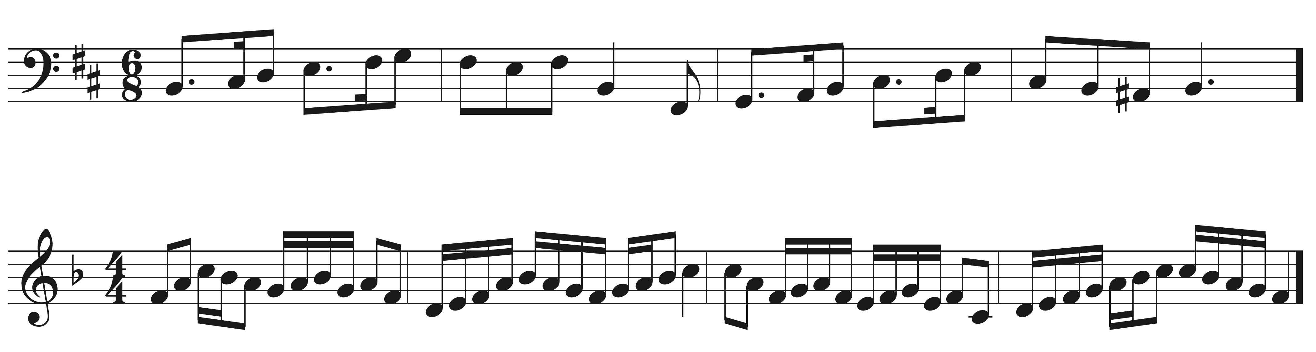 Harmonic Rhythm Sight Singing exercise example