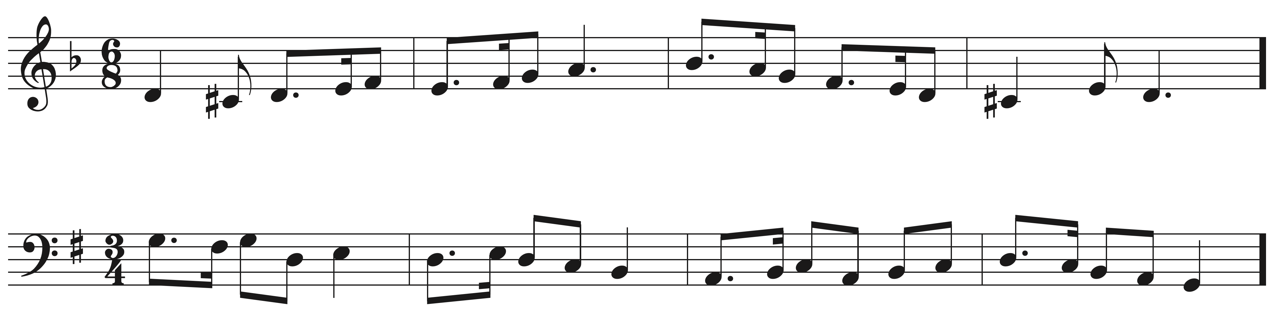 Melodic Material Range Structure Sight Singing exercise example