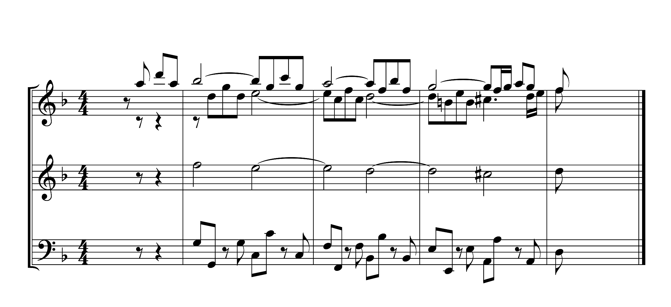 An excerpt from J.S. Bach's Brandenburg Concerto Number 2, movement 1