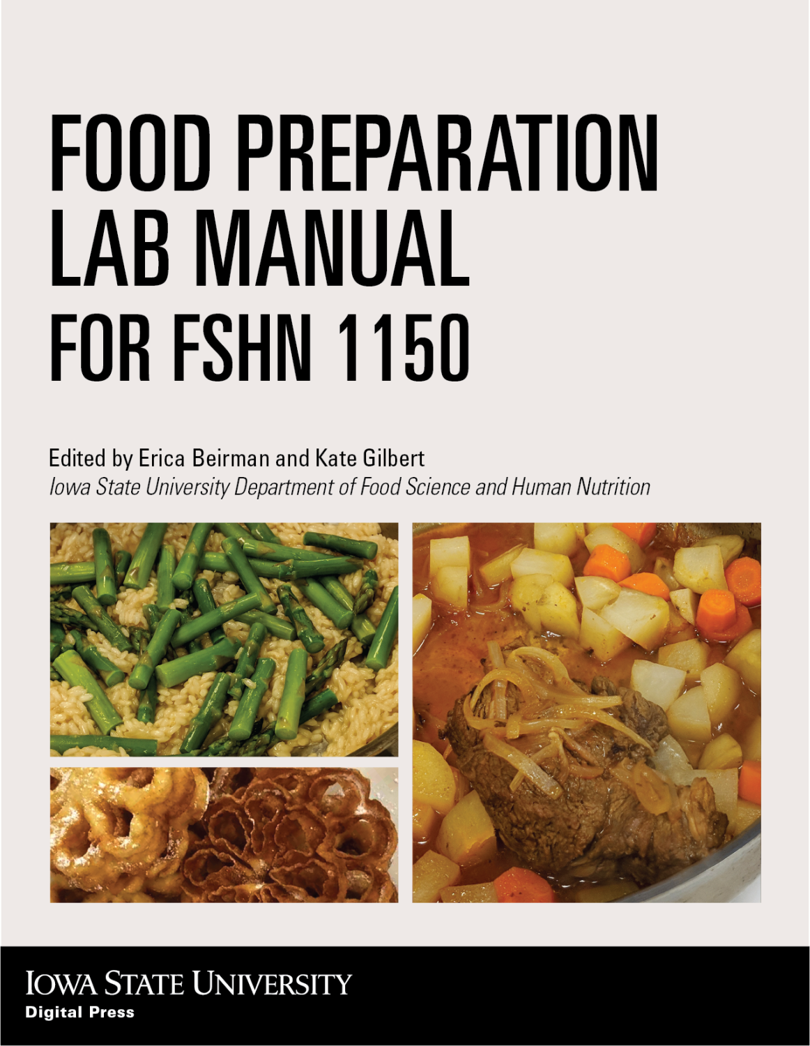 Cover image for Food Preparation Lab Manual for FSHN 1150