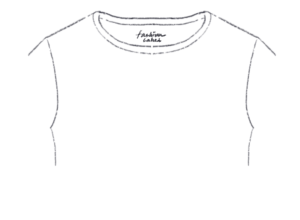 A shirt with a printed size and designer label inside the collar.