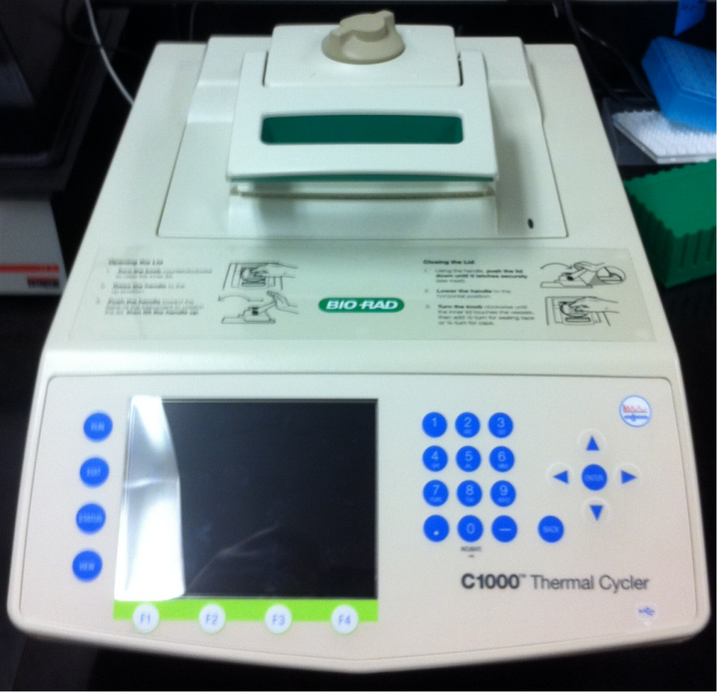 A photo of a thermal Cycler machine.